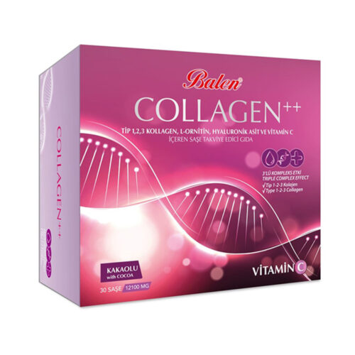 Balen Collagen Complex++Tip 1,2,3 Kollajen,L-Ornitin,Hyal.Asit,Vitamin C Şase 30 ADET ŞASE