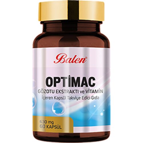 Balen Optimac Gözotu Ekstraktı ve Vitamin İçeren Kapsül 630MG*60 KAPSÜL