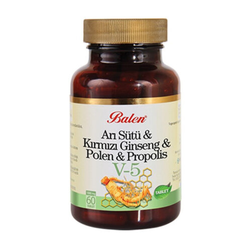Balen Arı Sütü& Ginseng& Polen& Propolis Tablet ( V5 ) 1015 MG*60 TABLET