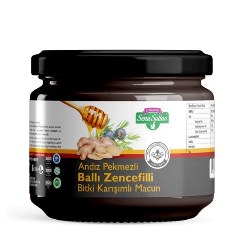 Sena Sultan Andız Pekmezli Ballı Zencefilli Bitkisel Karışımlı Macun 350 Gr