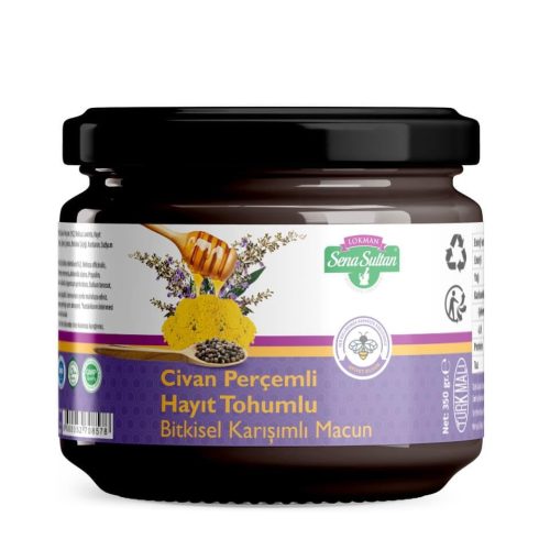 Sena Sultan Civan Perçemli Hayıt Tohumlu Macun 350 Gr